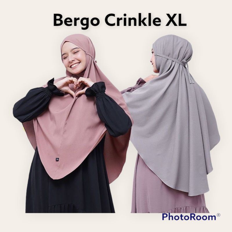 KERUDUNG BERGO CRINKLE AIRFLOW | JILBAB INSTAN PREMIUM SYAR'I