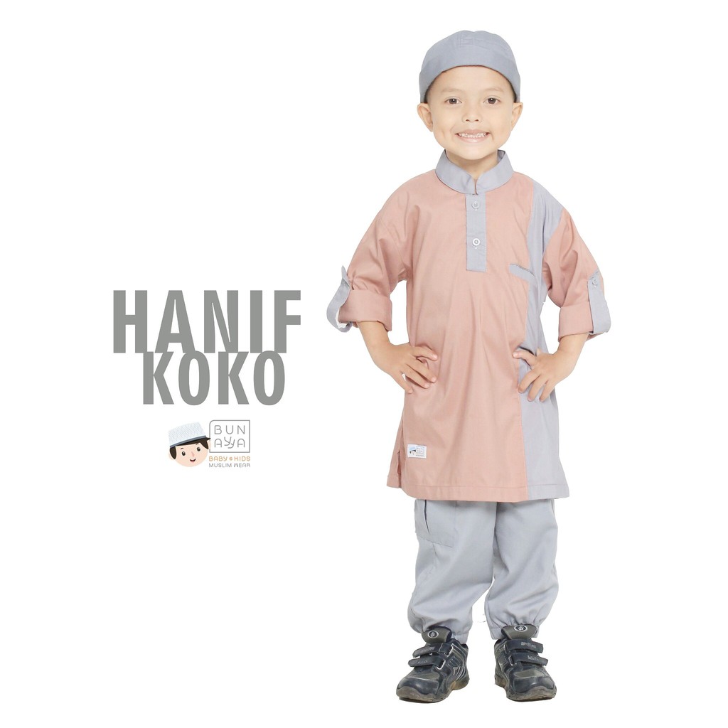 Baju Koko Anak Hanif Koko Bunayya baju lebaran baju muslim anak