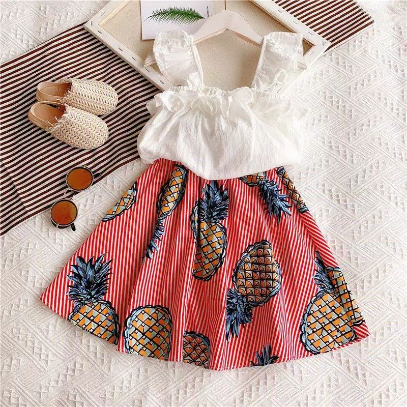 SETELAN ANAK ROK IMPORT BAJU IMPORT ANAK PEREMPUAN READY MEDAN