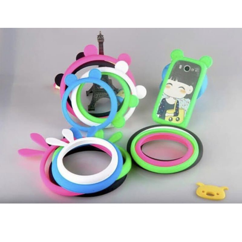 SILICON BUMBER RING CASE ORI CLEAR VIEW SAMSUNG GALAXY A5 2017 STANDING CASE PHONE BOOK CASING HP