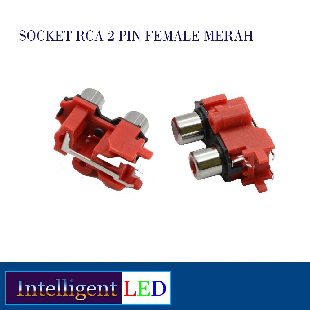 Socket RCA 2 Pin Merah