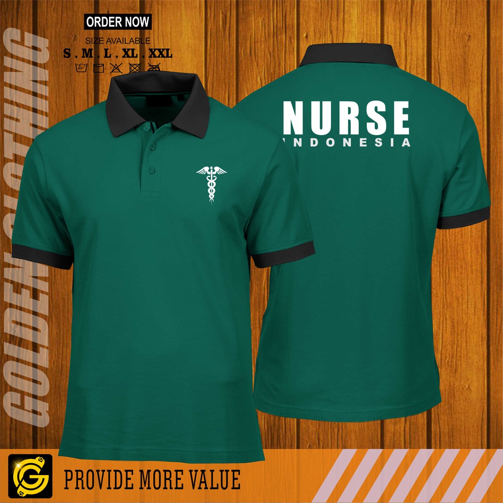 KAOS PERAWAT / KAOS NURSE / KAOS POLO / KAOS KERAH/ORIGINAL COTTON