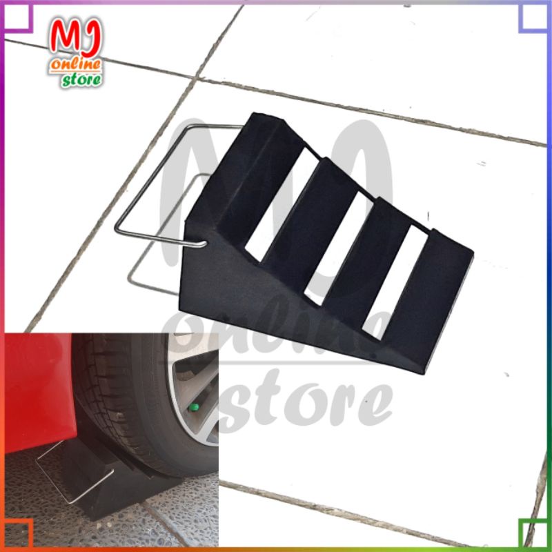 Karet Ganjalan Ban Mobil Premium | Rubber Wheel Chock | Karet Penahan Mobil | Karet Ganjal Ban | Kar