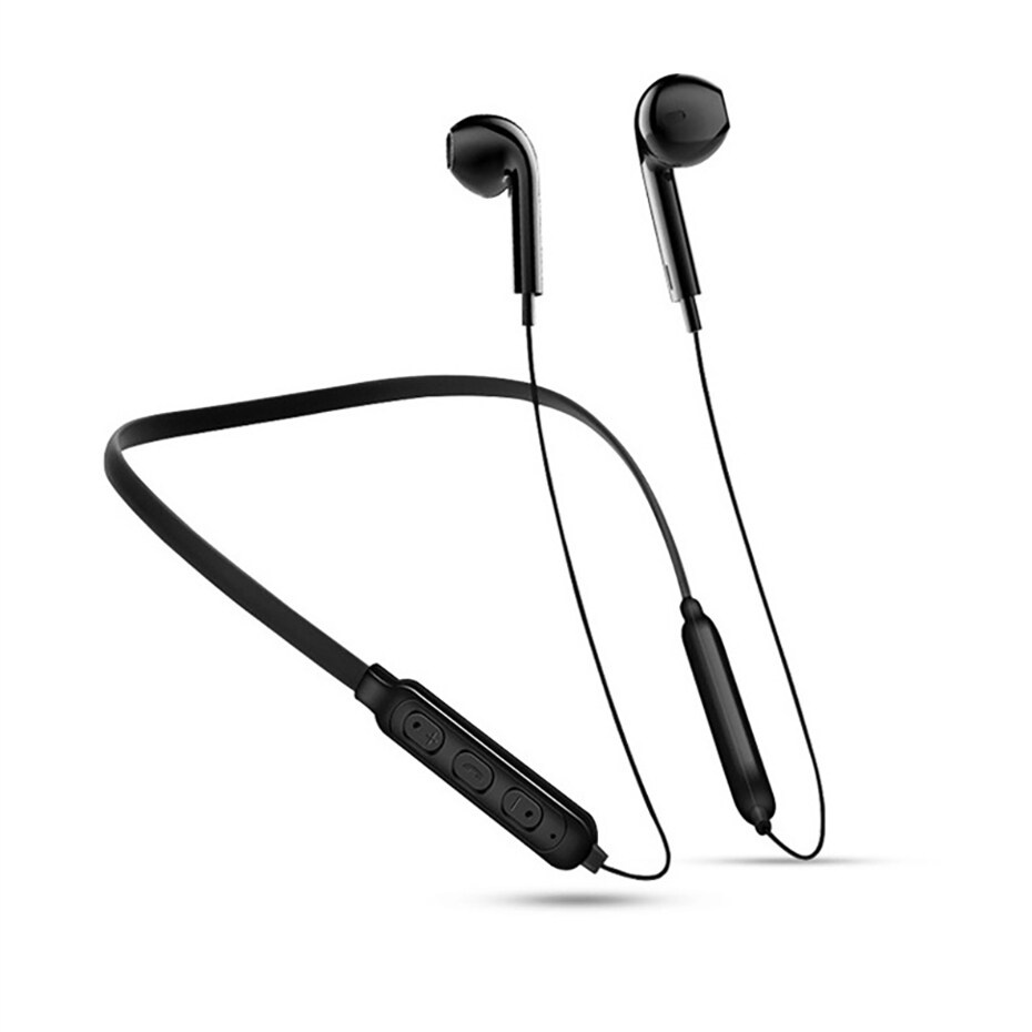 B7 Headset Bluetooth Leher Earphone Nirkabel Earphone Olahraga Stereo Earbud untuk Xiaomi Huawei Samsung Oppo Vivo Sony