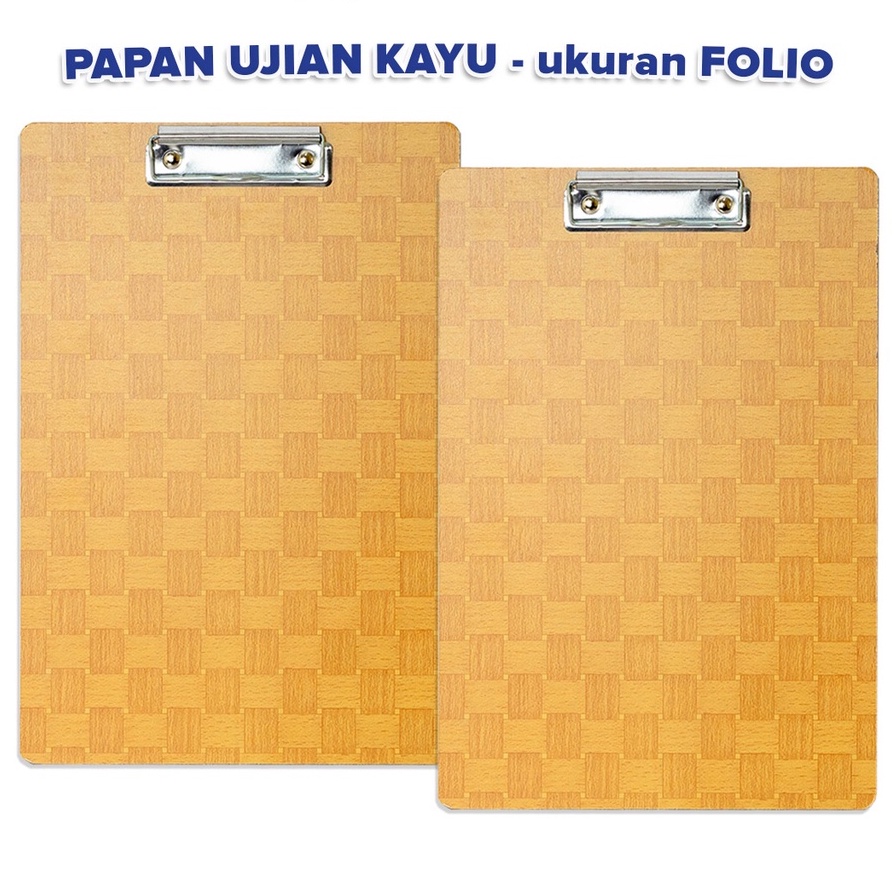 

Clipboard / Papan Dada / Papan Jalan Folio F4 Kayu Kualitas Bagus