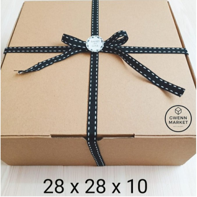 

Dus corrugated per 5pcs pizza 28x28x10 dus kue kotak kue kotak roti