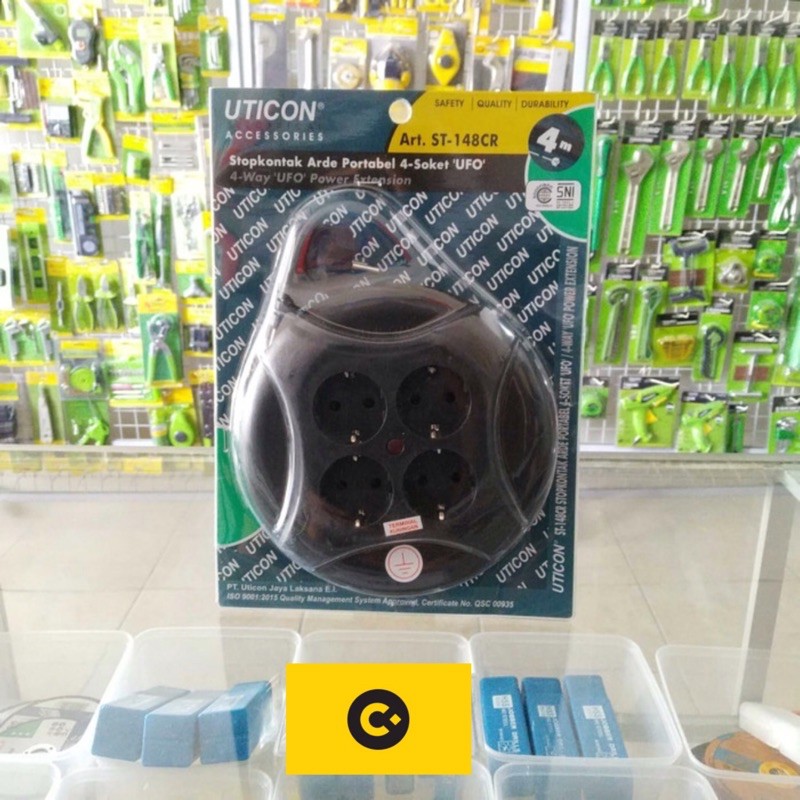 KABEL ROLL 4 M UFO UTICON COK SAMBUNG ARDE LISTRIK BOX GULUNG ROL CMart