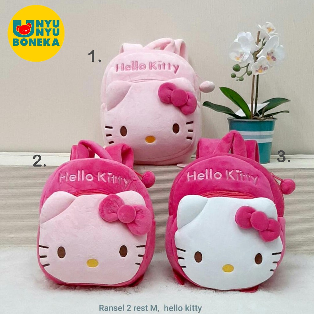 Tas Ransel 2 Rest m Disney Hello Kitty 23CM Impor