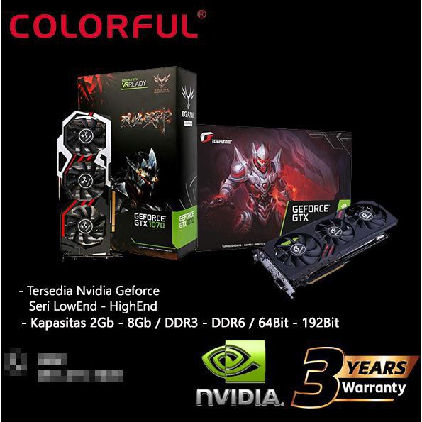 VGA Geforce Colorful GTX1050TI 4GB