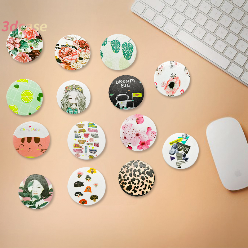 High Quality Popsocket Mobile Ring Green Plants Flowers Fruits Design untuk Mobile Phone Stand Holder