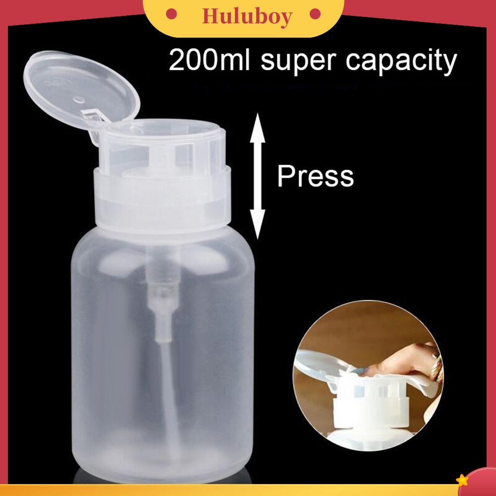 Huluboy Huluboy♡ Botol Dispenser Kosong 200ml Untuk Alkohol Pembersih Kutek