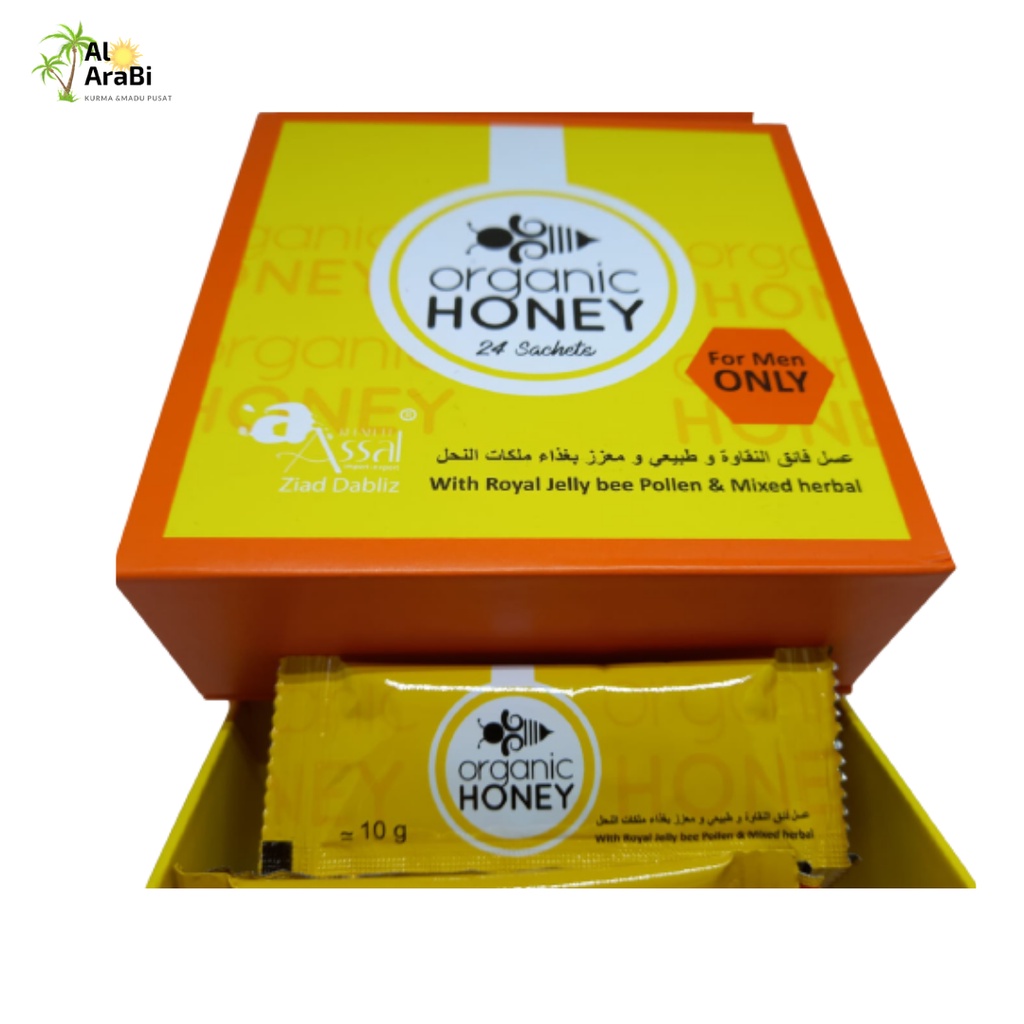 Madu organic Honey  | Madu khusus dewasa | Madu Pria 24 sachet