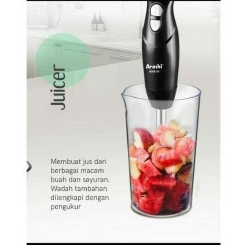 Blender Tangan  / Hand Blender Arashi 5in1 AHB 01 Garansi Resmi