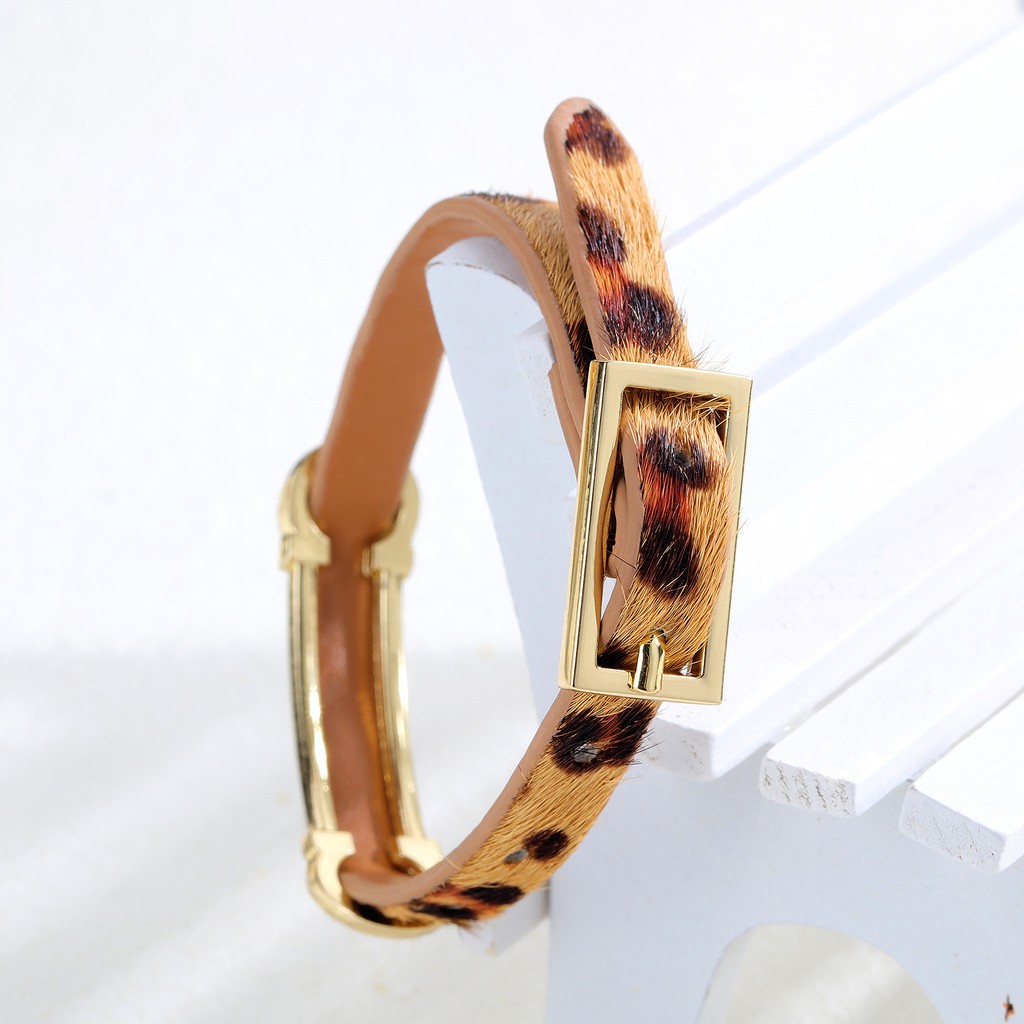 Gelang cewek / gelang kulit asli high quality genuine leather GKC004 motif harimau