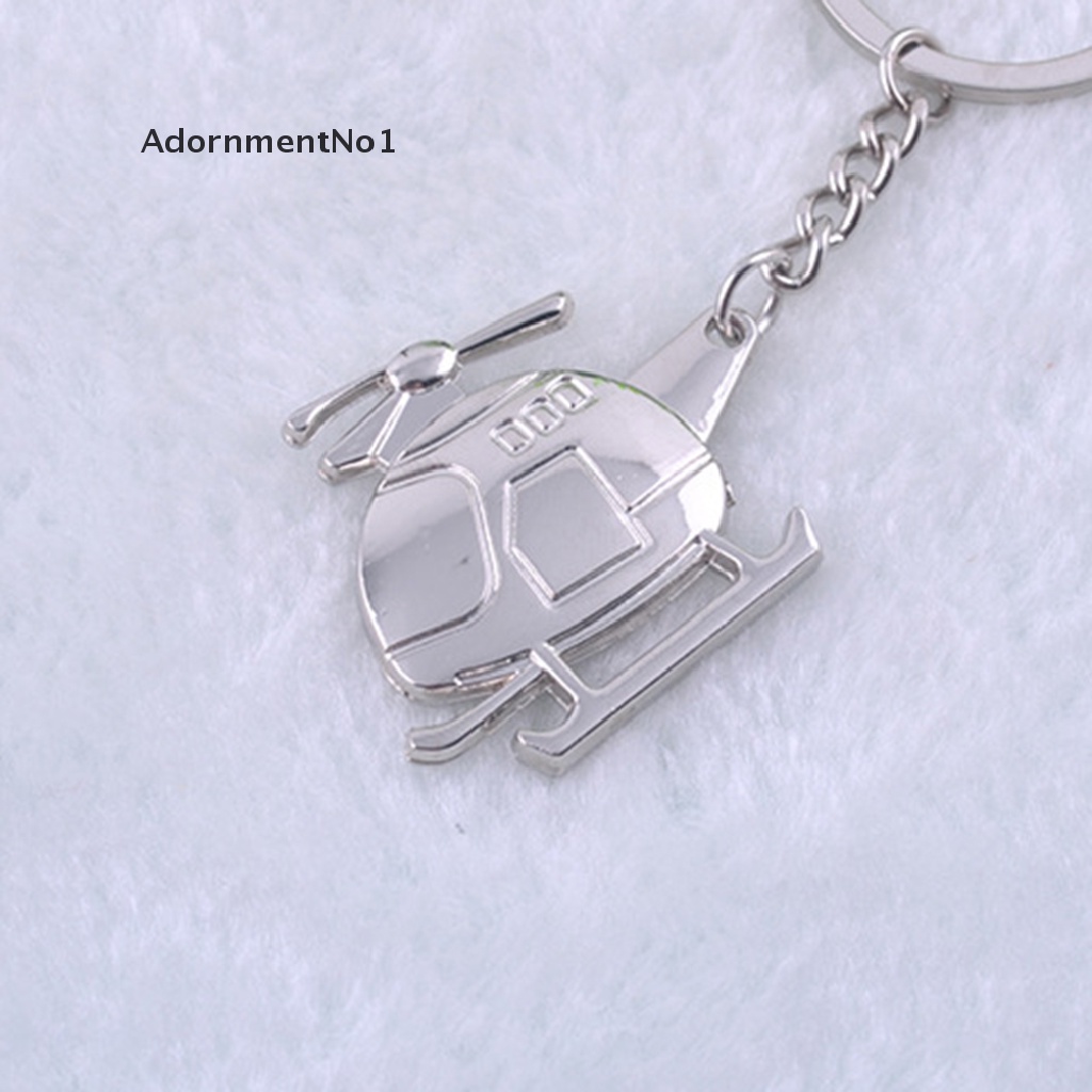 (AdornmentNo1) Gantungan Kunci Bentuk Helikopter Bahan Metal Untuk Hadiah