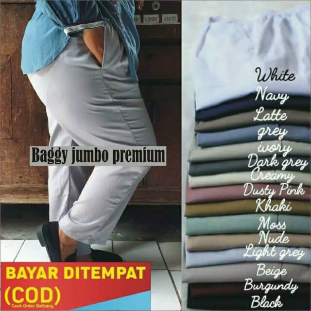 JUMBO BAGGY PANTS PREMIUM AMERICAN DRILL BIG SIZE 7L