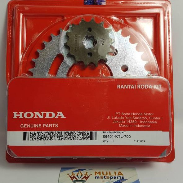 06401-KTL-700 ORI 100% GEAR PAKET Supra Fit New, REVO AHM / Girset / Gear Set 06401KTL700
