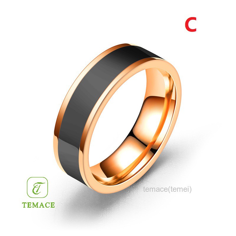 Cincin Couple Tunangan Nikah Kawin Ukir Nama Gold Titanium