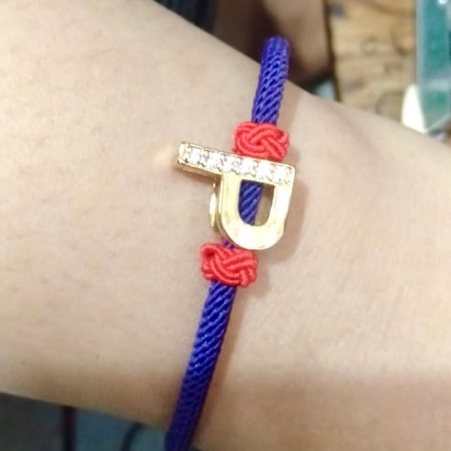 Gelang inisial gelang huruf gelang alphabet tali hongkong