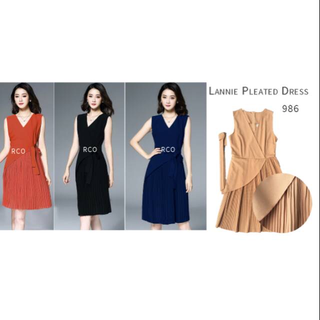 RVC - Dress Import Lannie Pleated 986