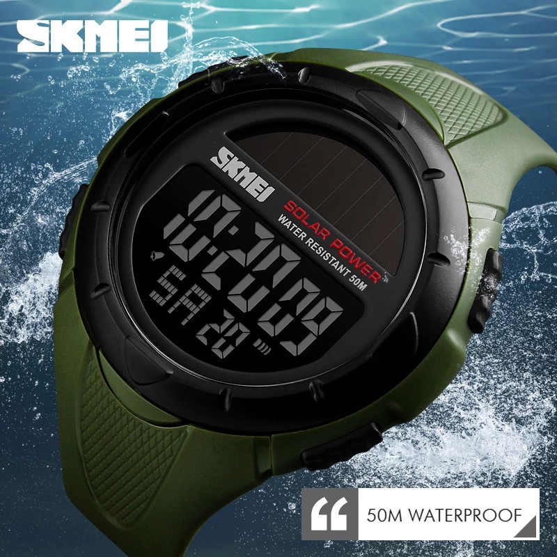 SKMEI 1405 Jam Tangan Pria Digital Solar Anti Air WATCHKITE WKOS