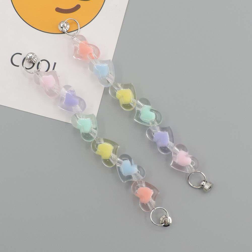 Agustina Telepon Kasus Drop Gantung Rantai DIY Aksesoris Pencegah Jatuh Ponsel Lanyard Bintang Berujung Lima Kabel Gantung Rantai Akrilik Ponsel Case Dekorasi Rantai Ponsel