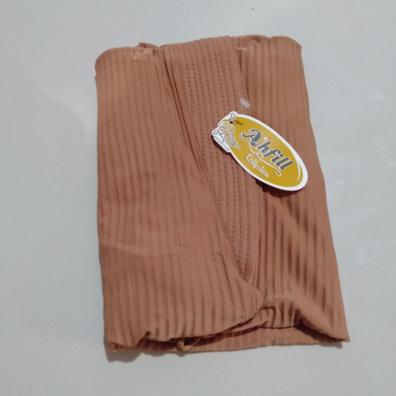 (Ori Ahfill)•Sazkia Plisket•Jilbab Instan Jersey Balon Plisket Rempel-Caramel