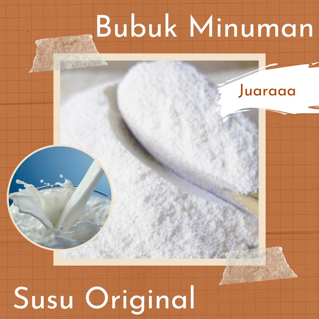 

Bubuk Minuman Premium Rasa Susu Original 1 Kg Serbuk Minuman Susu Ori Enak Murah Halal Aman Terbaik