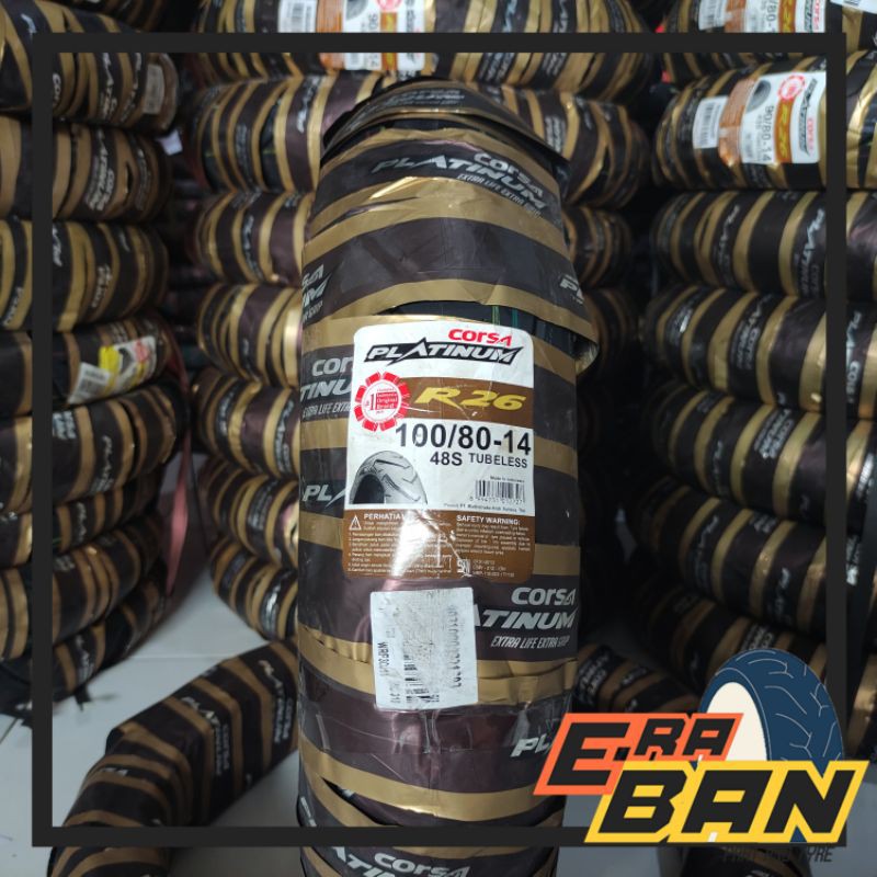 BAN CORSA R26 100 80 RING 14 TUBELESS MATIC