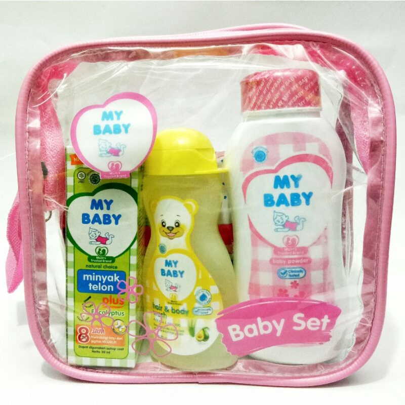My Baby Gift Set (Paket 4 in 1)-Sweet Floral (Merah)
