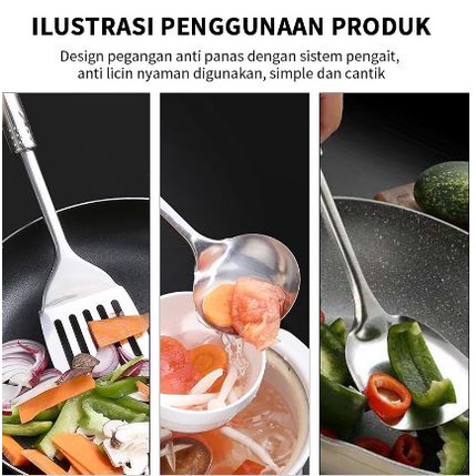 [ ABJ ] [1PCS] Spatula Stainless Spatula Centong Stainless