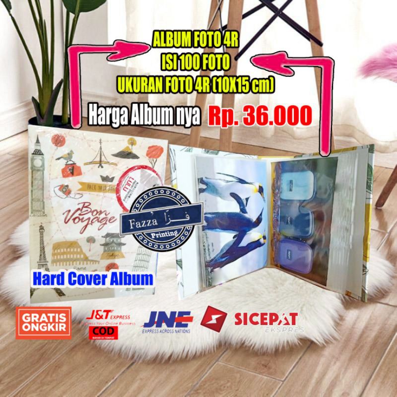 ALBUM FOTO 4R HARD COVER  ISI 100 SHEET PUTIH / ALBUM FOTO 4R ISI 100