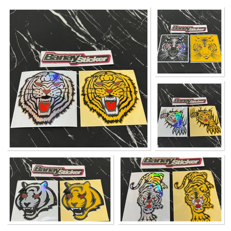 STICKER MACAN HARIMAU STICKER KEPALA MACAN HARIMAU CUTTING