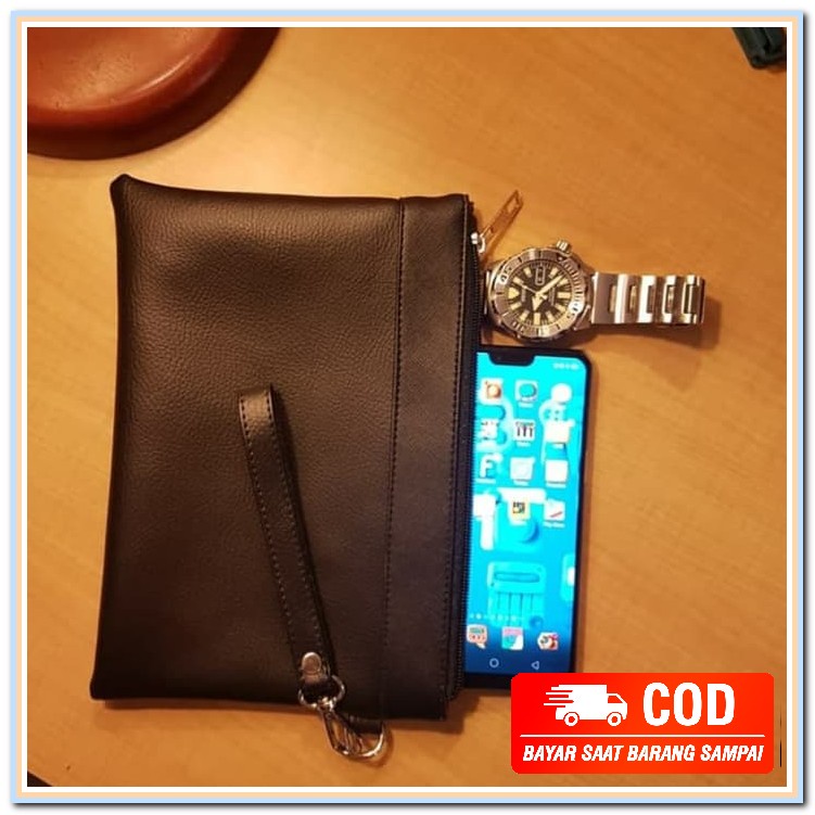 Handbag Montblanc Pria & Wanita /Clutch Pria & Wanita Mewah  PD135 Pouch Clutch Pria Wanita Premiu