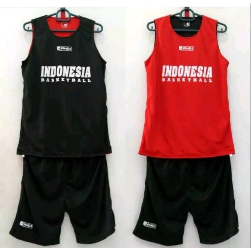 JERSEY BASKETBALL 2 LAPIS BAJU 2WARNA KAOS BASKET SETELAN BASKET (reversible/bolak-balik)