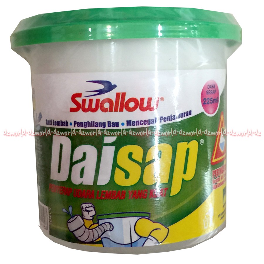 Swallow Daisap Penyerap Udara lembab yang kuat Hijau 225ml