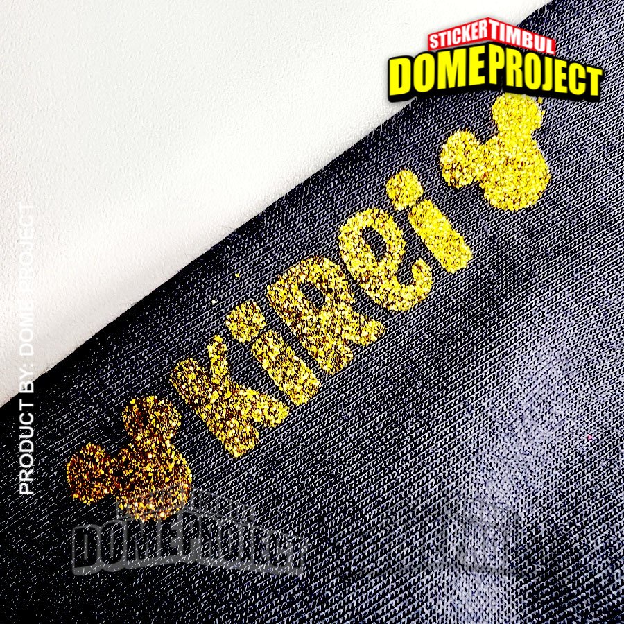 STIKER BAJU IRON PATCH GLITTER GEMERLAP SABLON CUSTOM NAMA ANAK SABLON SETRIKA UNTUK KAIN