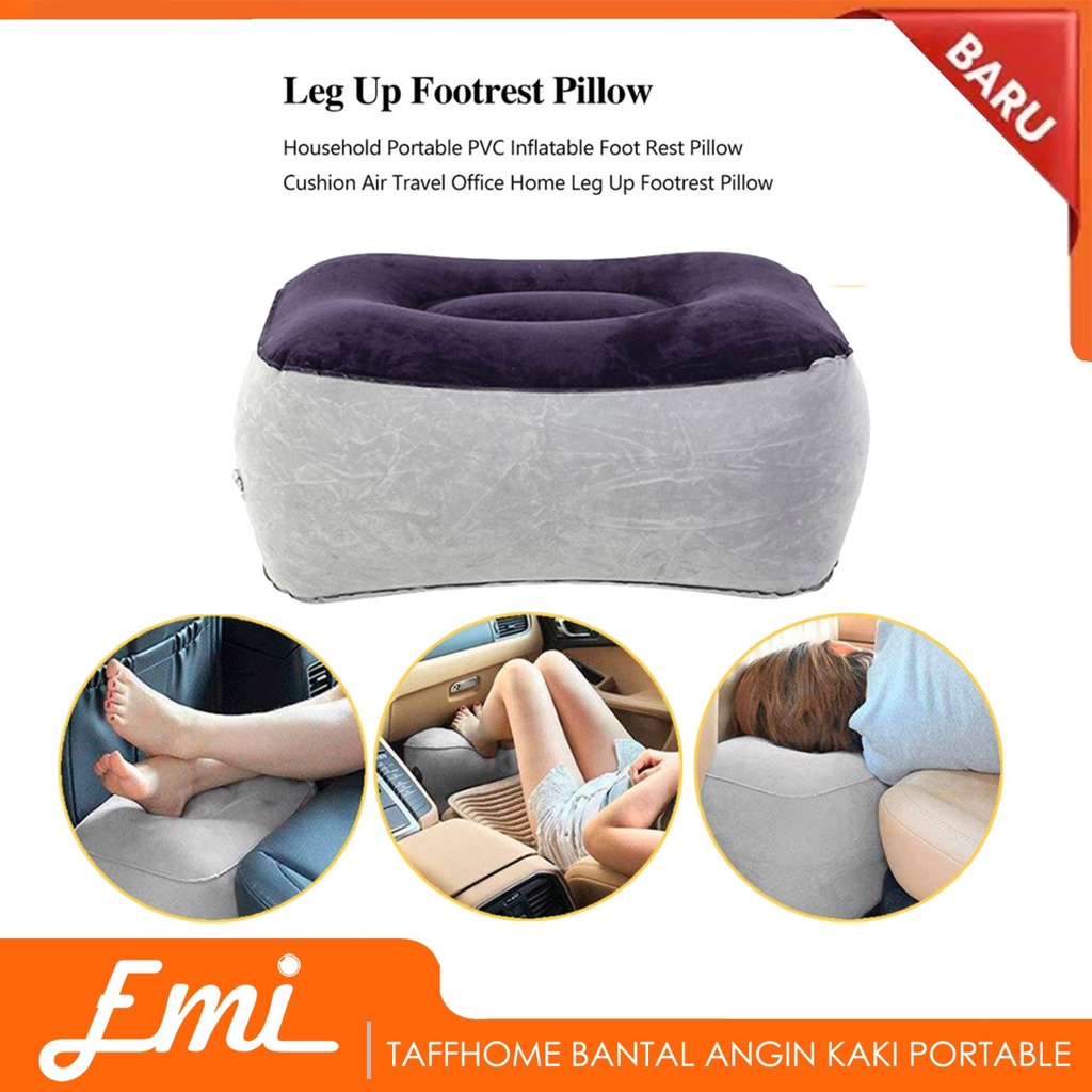 Bantal Angin Senderan Kaki Portable Inflatable Footrest Pillow