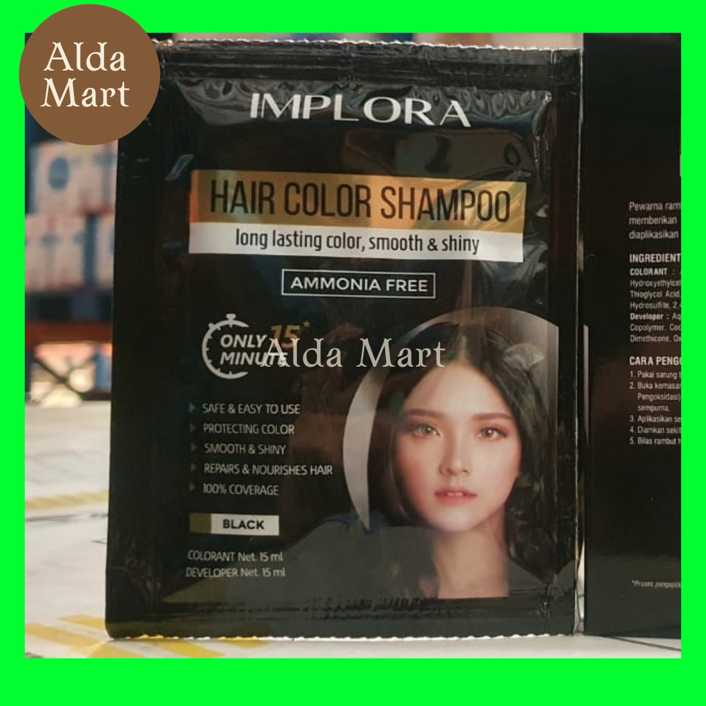 IMPLORA HAIR COLOR SHAMPOO PEWARNA RAMBUT CAT RAMBUT