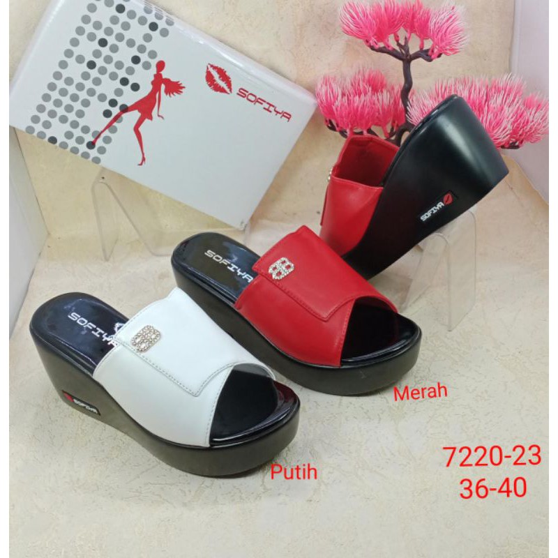SANDAL WEDGES IMPORT WANITA SOFIYA 7220-23-3