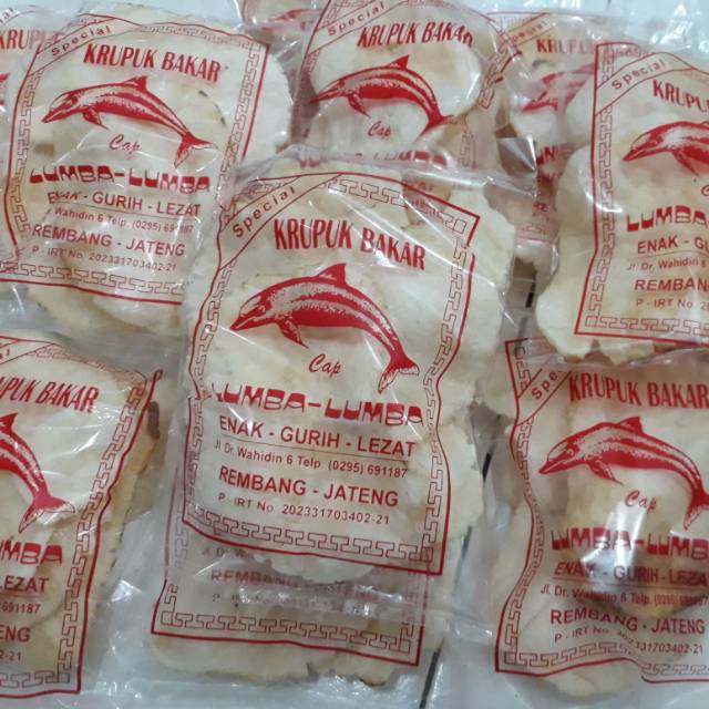 

Krupuk bakar udang lumba lumba( kecil)