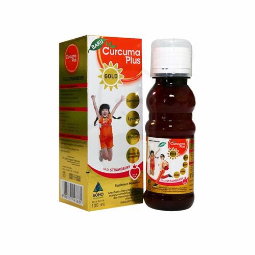 Curcuma Plus Gold Rasa Strawberry 100ml / Temulawak / Nafsu Makan