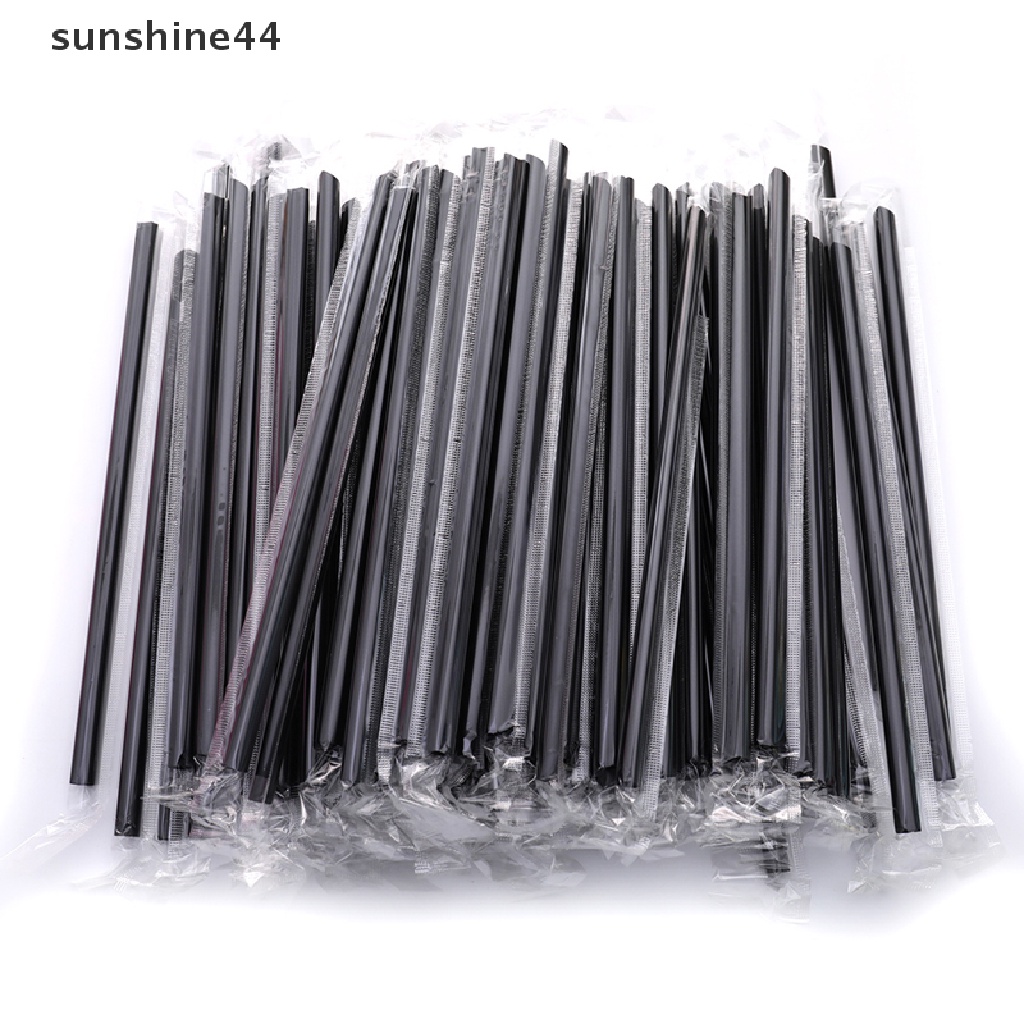 Sunshine 100PCS Sedotan Sekali Pakai Bentuk Hati Untuk Pesta