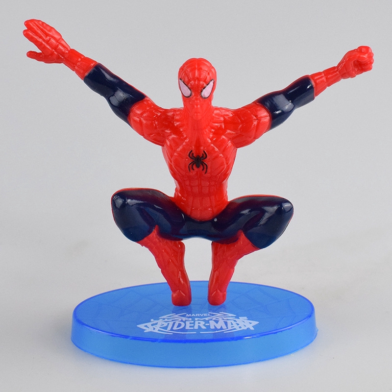 7pcs / set Mainan Action Figure Model SpiderMan Untuk Hadiah Anak