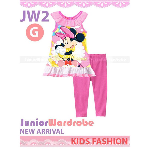 Fashion Girl JW 2 G setelan anak perempuan minnie mouse