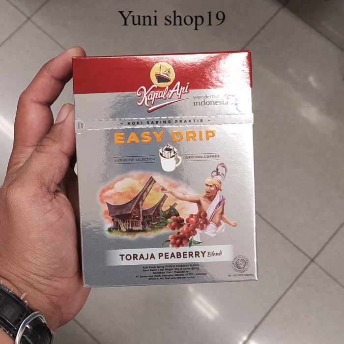 

kapal api easy drip toraja peaberry 5x10g