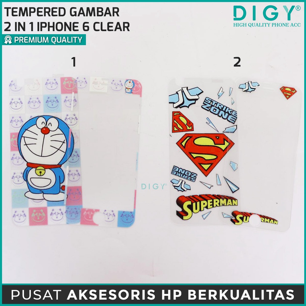 Tempered Glass Cartoon IPHONE 4 IP 5  IP 6  IP 7  IP 7 PLUS