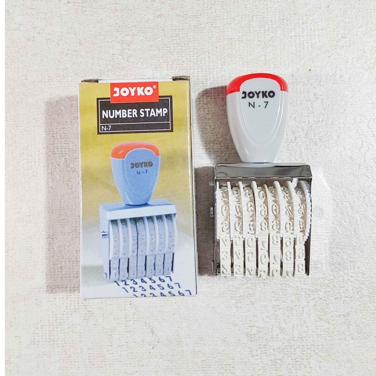 

(2 PCS )NUMBER STAMP JOYKO N-7/ STAMPEL ANGKA JOYKO N-7 / STAMPEL ANGKA