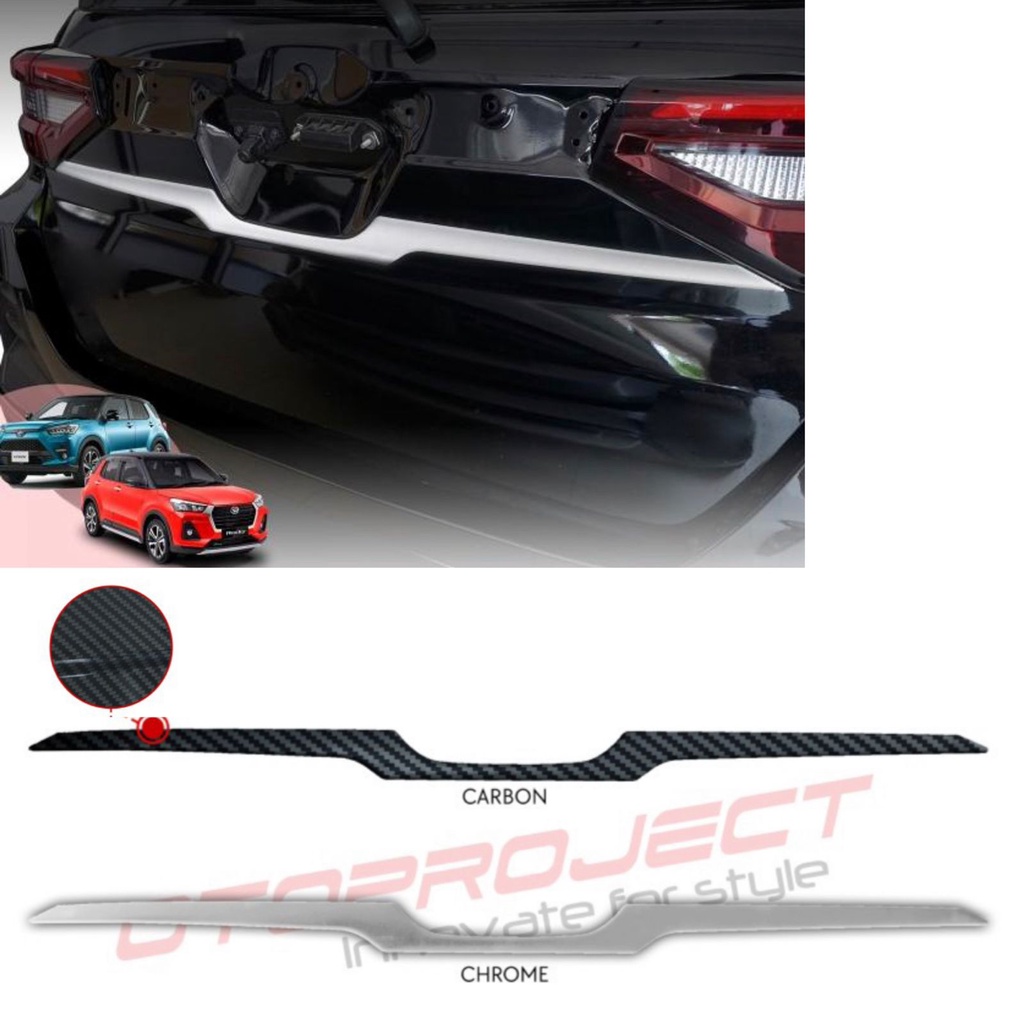 List Pintu Belakang Raize Rocky Carbon Chrome Back Door Otoproject