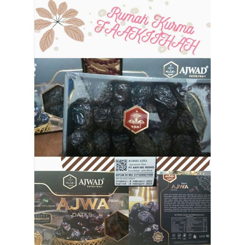 

kurma Ajwa AJWAD 500gr